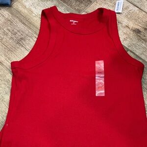 OLD NAVY WOMENS SNUG FIT RED TANK TOP XXL